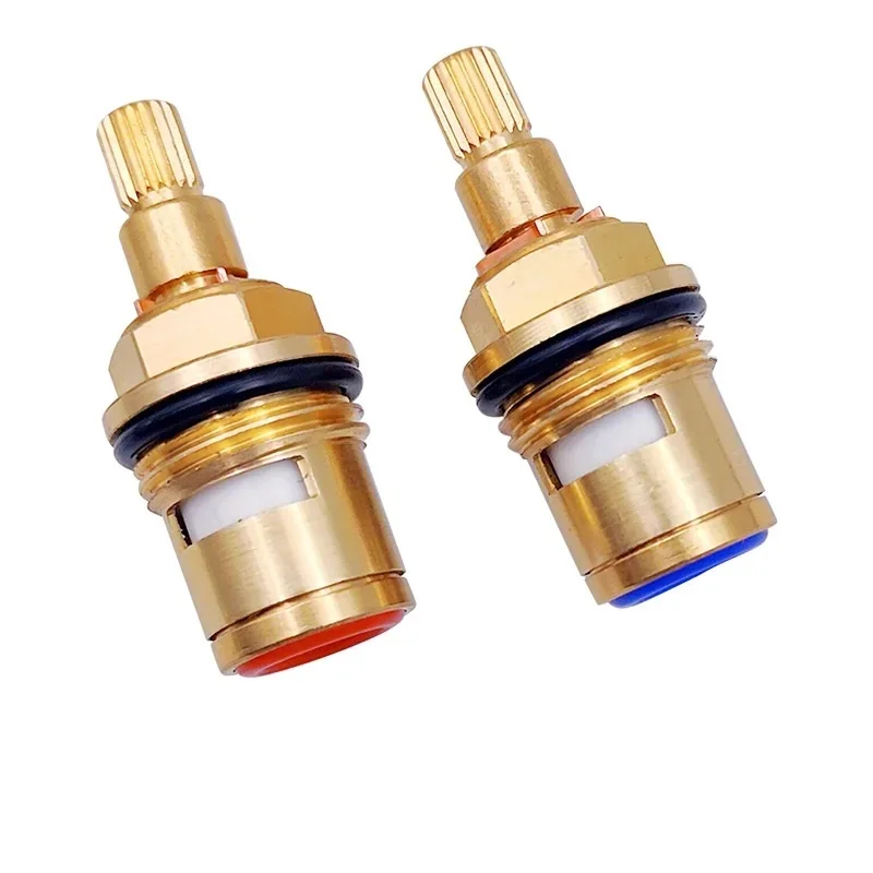 

45mm 50mm 52mm Brass Faucet Cartridge Tap Parts Valve Part Water Tap Valve Single Thread Cold Or Hot Water Faucet Repair Parts