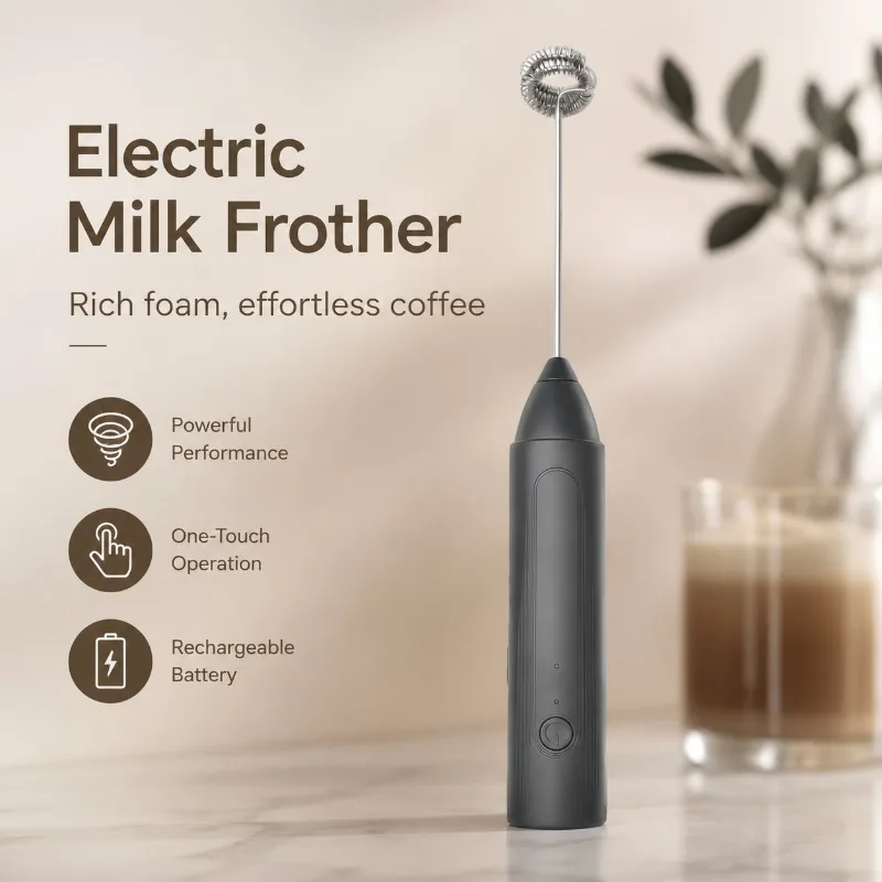 Electric Coffee Milk Foaming Mixer Coffee Creamer Whisk Handheld Egg Beater Froth Mixer Kitchen Automatic Kitchen Whisk Tools