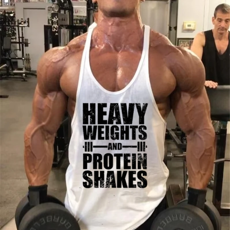 2025 Trendy Men's Stringer Gym Vest - Athletic Sleeveless Tank, Breathable for Bodybuilding, Fitness & Intense Workout