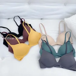 Backless Bras for Women Seamless Underwear Sexy Lingerie 3/4 Cup Bralette Top Wireless Brassiere Intimates Comfort T Shirt Bra