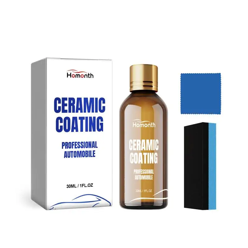 Ceramic Vehicle Coating Agent 30ml Highly Concentrated Hydrophobic Anti Scuff Multi Surface Car Protector