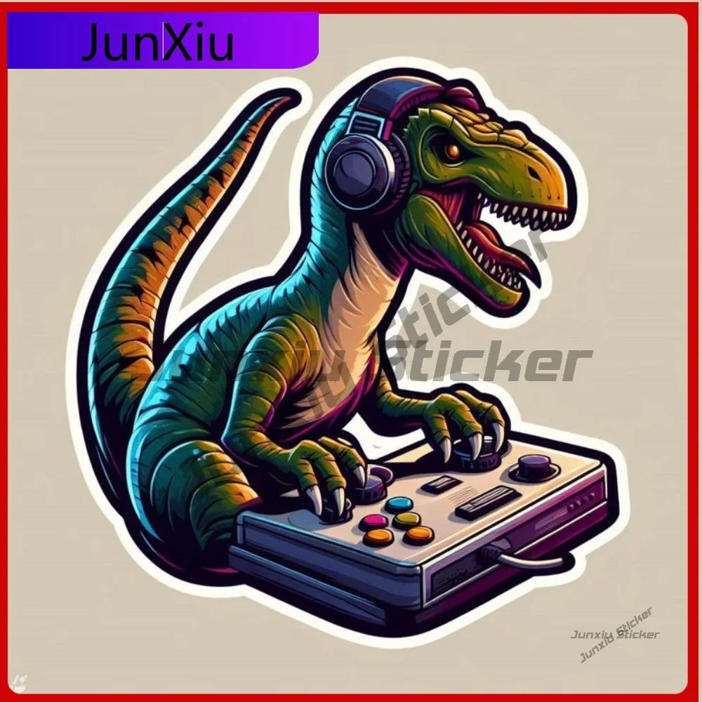 

Awesome Gaming T rex Window Sticker Tyrannosaurus Dinosaur Waterproof Vinyl Decal Resistant Decoration Durable Vehicle