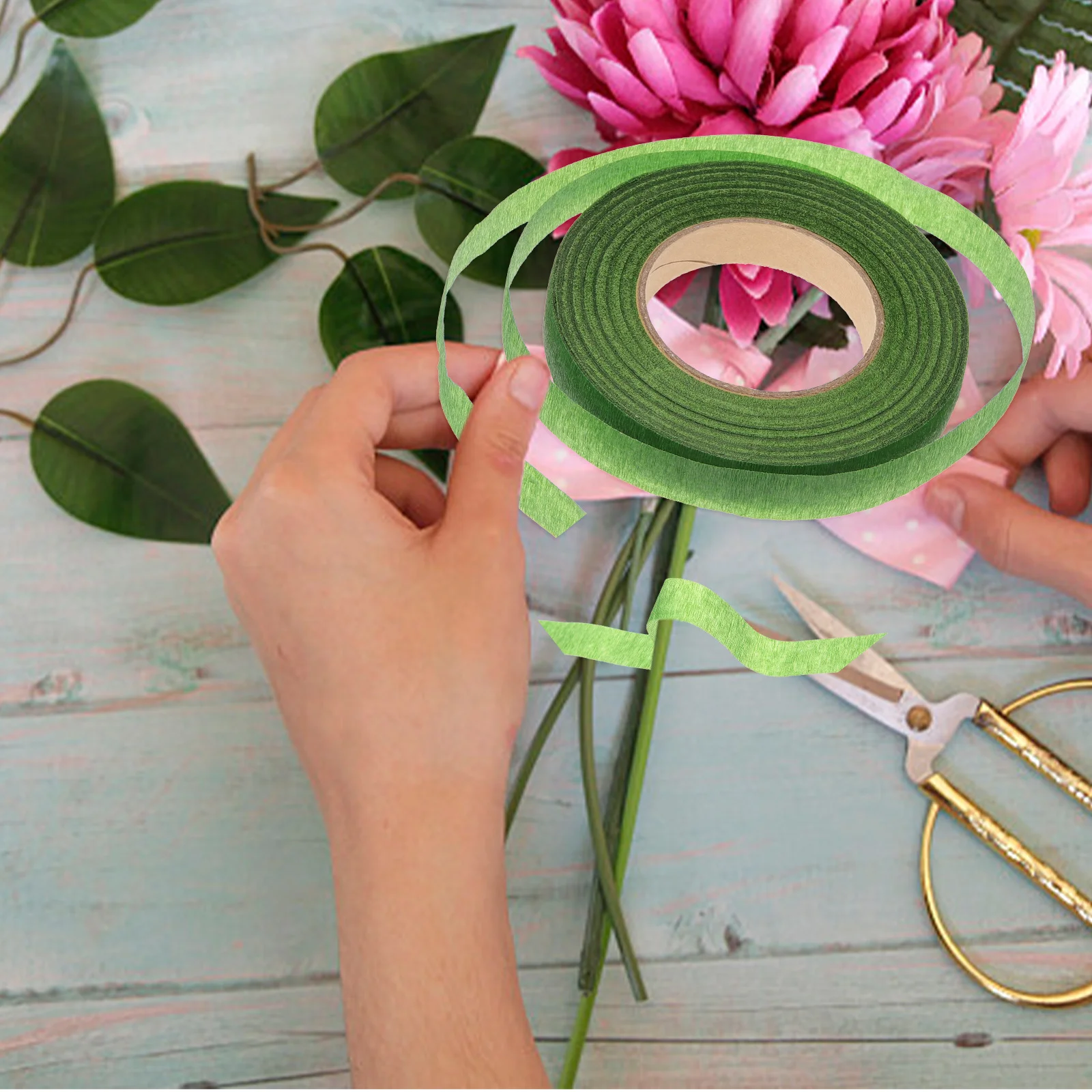 

12 Pcs Durable Floral Tapes Wrapping Rolls For Diy Flower Arrangement And Bouquet Stem Fixing Tool