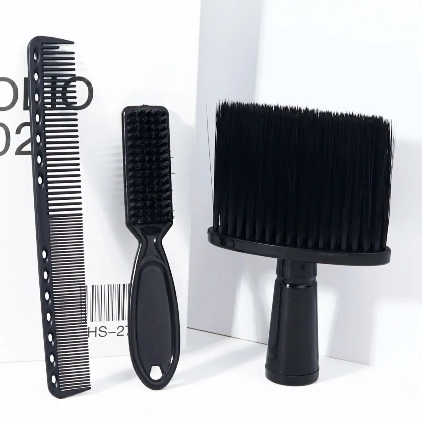 

3pcs hairdressing tool set, soft hair brush, perforated double-sided comb, essential for hairdressing,Special for real hair wigs