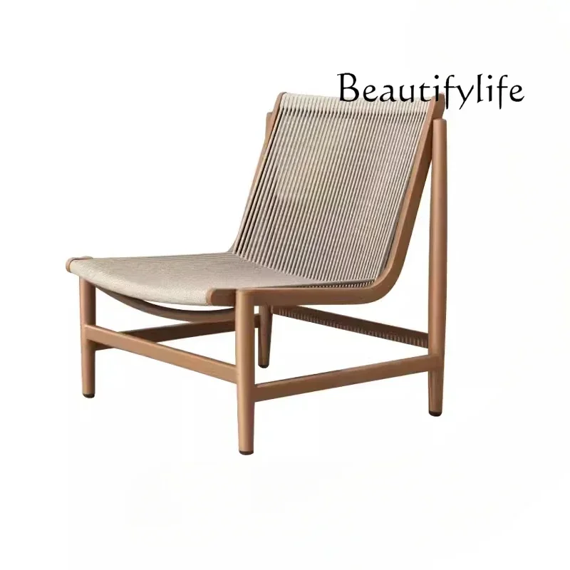 

Outdoor rattan sofa courtyard hotel villa leisure rattan chair balcony garden model room designer