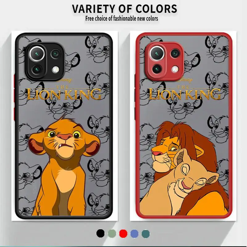 phone case For Xiaomi Poco X5 5G X3 NFC Mi 11 Lite 11T 12 X4 Pro C40 Protective Sleeve Cover fundas The King Lion Simba Animaton