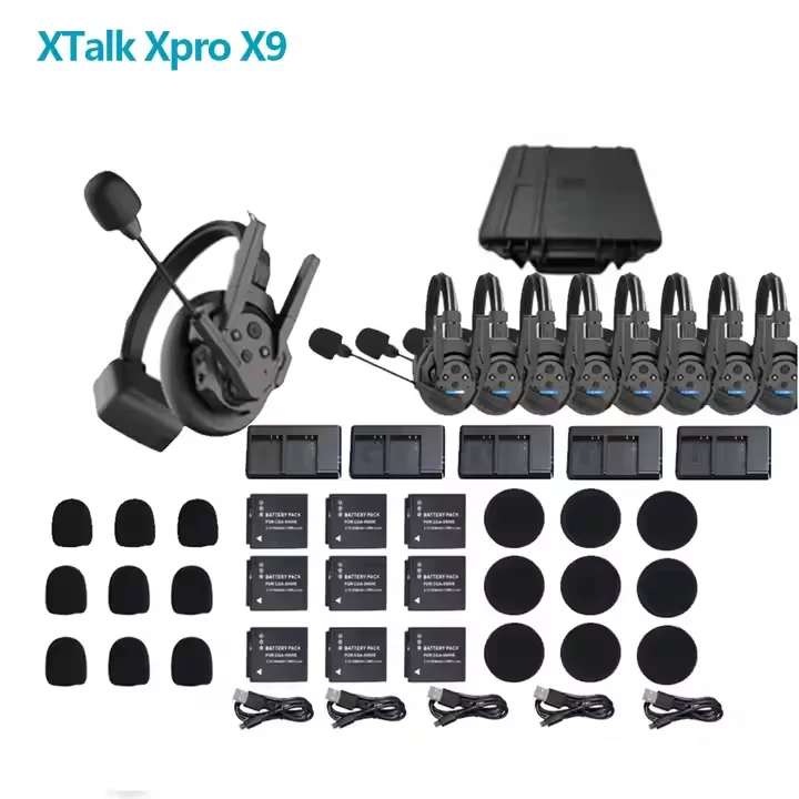1188 SYNCO Xtalk Pro X9 2.4G Full-Duplex Single-Ear Reduction Remote Wireless Intercom Headset 500m Transmission