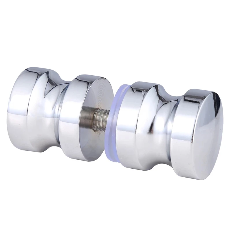 Hợp Kim Nhôm Cửa Tay Cầm 1.1 "Đường Kính Kính Đơn Chuông Cửa Phòng Tắm Tắm Tủ Tay Cầm W/Vít Nhà Phần Cứng