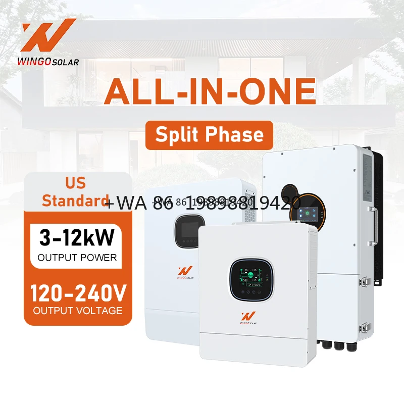 

High Frequency Split Phase Hybrid Off Grid Inverter 48V 6Kw 8Kw 10Kw Solar Power Inverters With MPPT