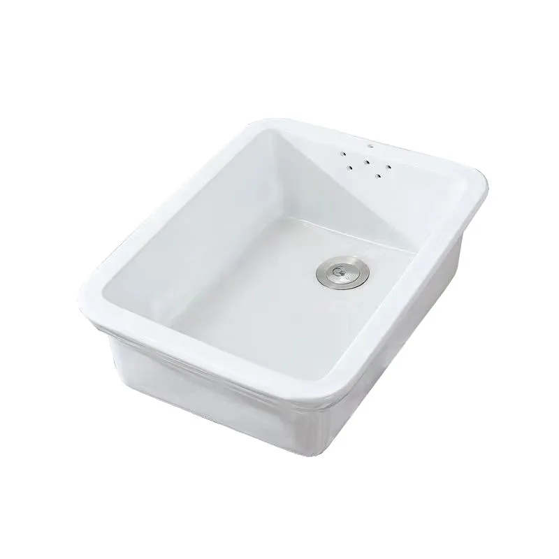 Kitchen old-fashioned ceramic vegetable basin, bucket, sink, balcony laundry basin, single sink, outdoor sink, wash basin