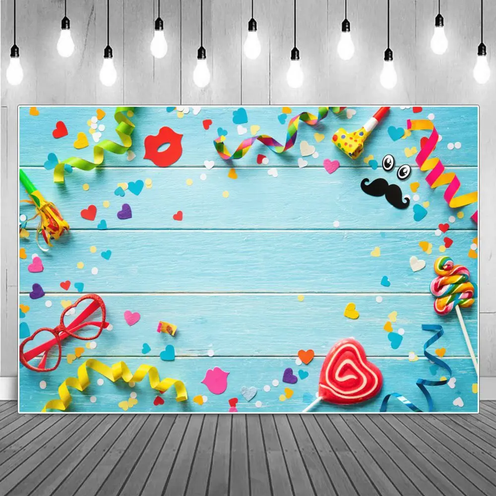 Baby Shower Candy Lollipop Bar Decoration Birthday Photography Backgrounds Treat Children Party Backdrops Photographic Portrait