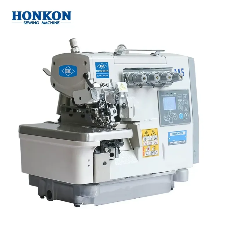 for Security HK M5-5D/UT 2 Needle 5 Thread Automatic Computer High Speed Overlock Industrial Sewing Machine