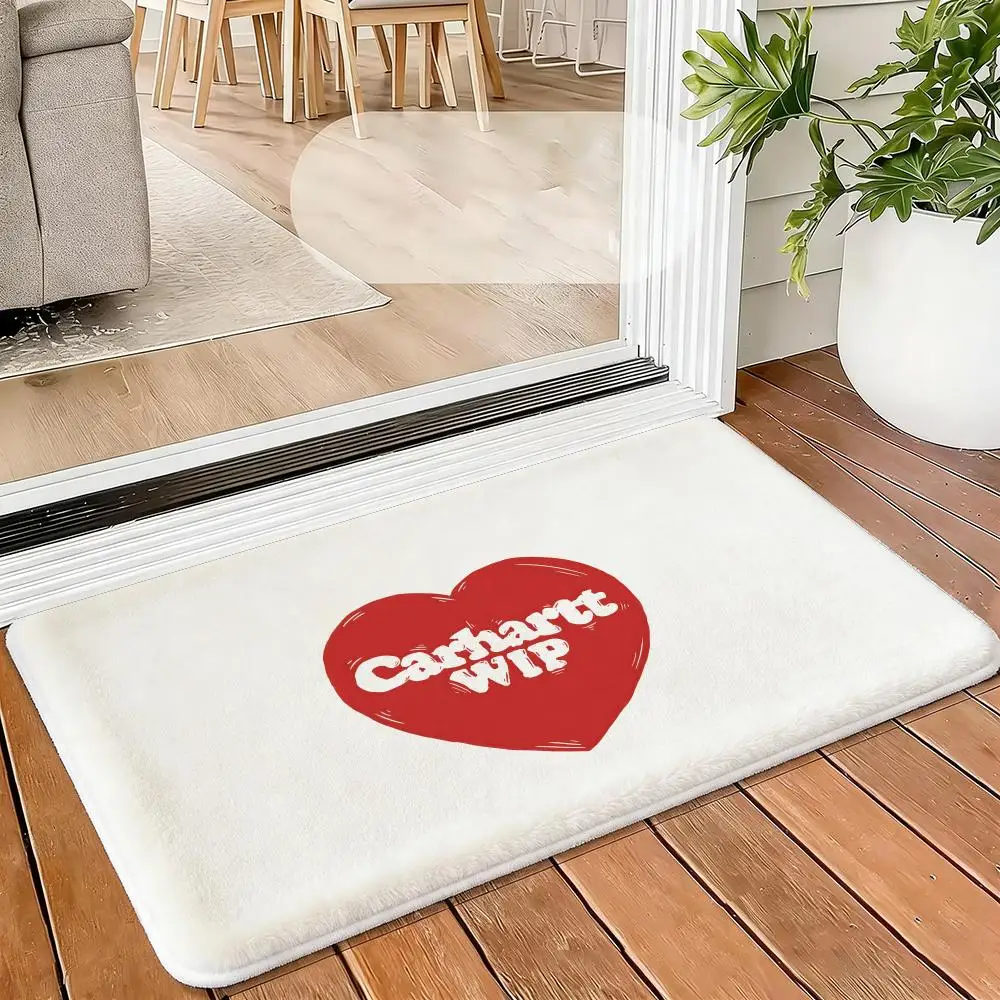 Alfombra de Lujo Anime C-C-Carhartt, Alfombra de Franela Suave Antideslizante y Absorbente para Baño, Dormitorio, Decoración del Hogar