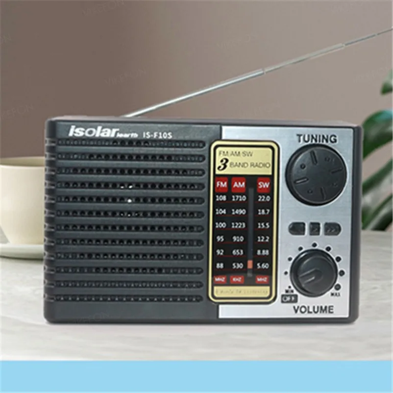 VIKEFON Wireless Bluetooth Speaker LED Flashlight FM AM SW Radio Solar Charging Emergency Radio Full Band High Sensitivity image 4