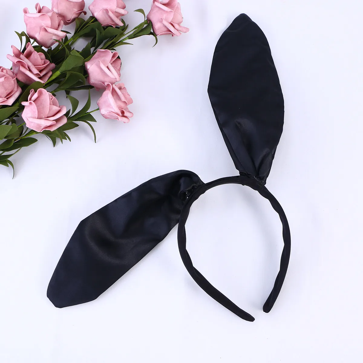 Easter Black Rabbits Ears Headband Rabbit Ear Hair Band For Party Cosplay Costume Accessory New 2026 Rabbit girl's Hair
