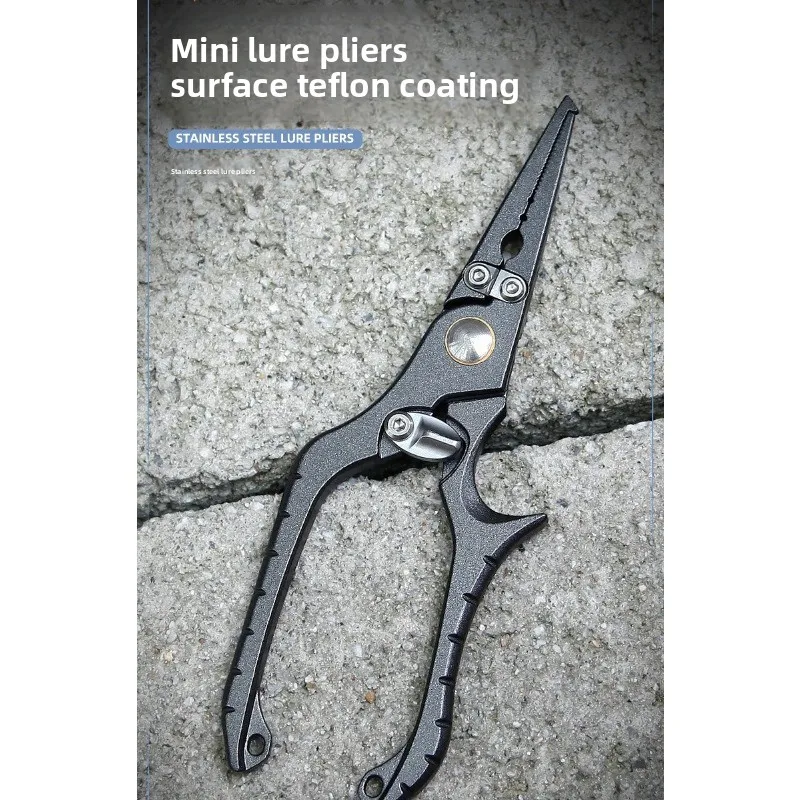 

Lianman Fishing Gear Stainless Steel Pliers Outdoor Fishing Tackle Sea Fishing Multi Functional Roada Pliers