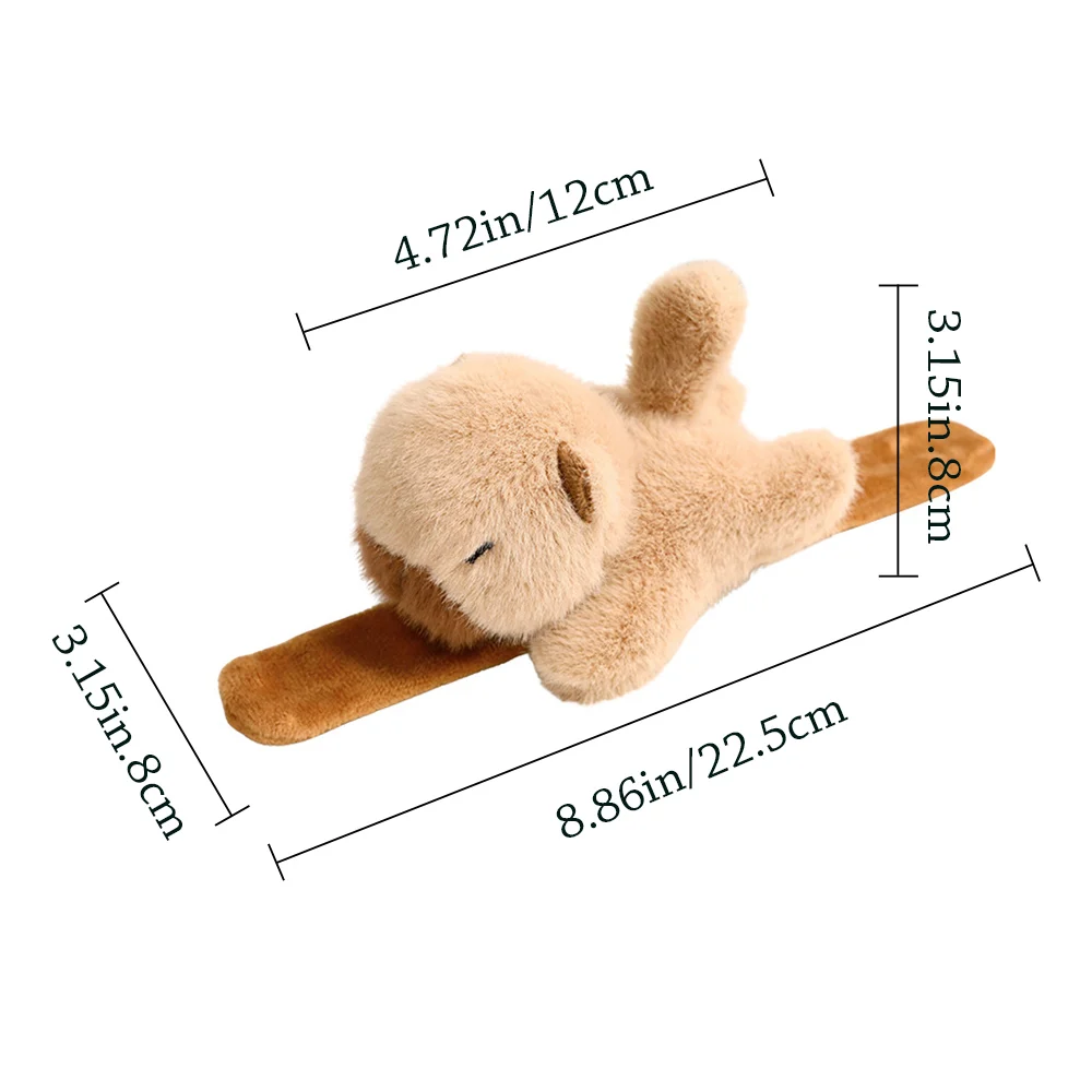 Gifts Plush Capybara Clapping Circle Personality Stuffed Animals Capybara Plush Toy Healing Wristband Interactive Toy