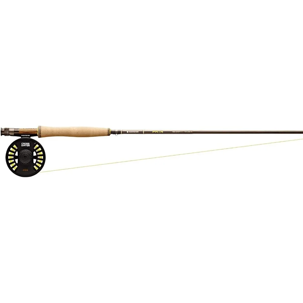 Path Fly Rod Combo Kit with Pre-Spooled Crosswater Reel, Medium-Fast Action Rod