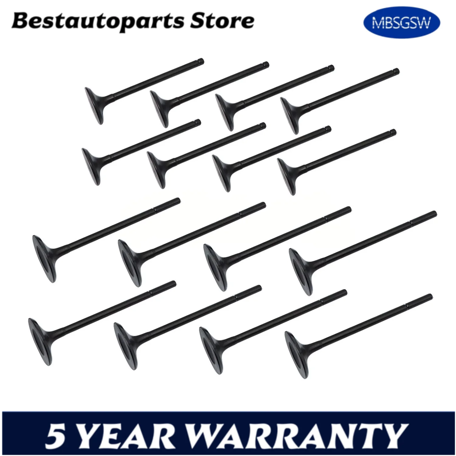 

16pcs Intake & Exhaust Valve Kit For RANGE ROVER JAGUAR 508PS 5.0 V8 SUPERCHARGED LR010863 LR010698 Car Engine Replacement Parts