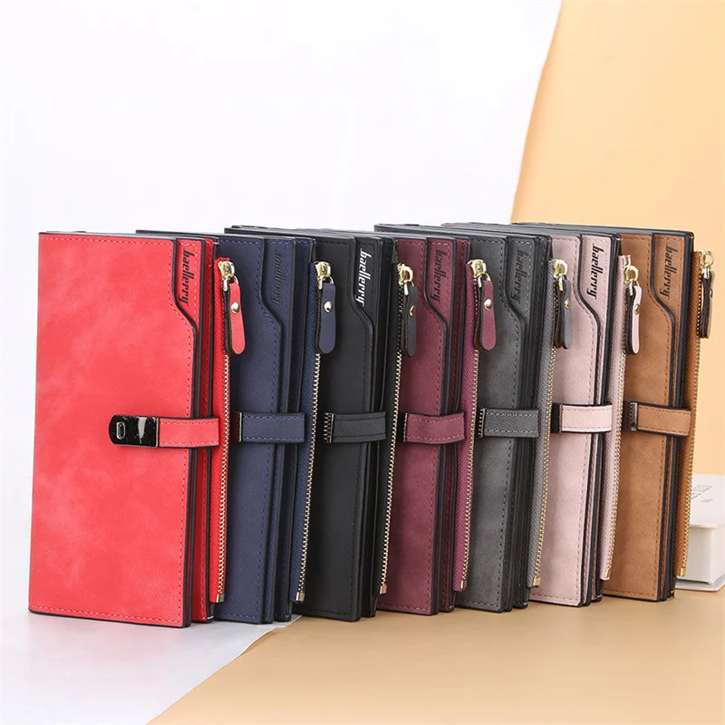 

Women's Long Korean Version Wallet Fashionable Multi Card Wallet Large Capacity Buckle Handbag