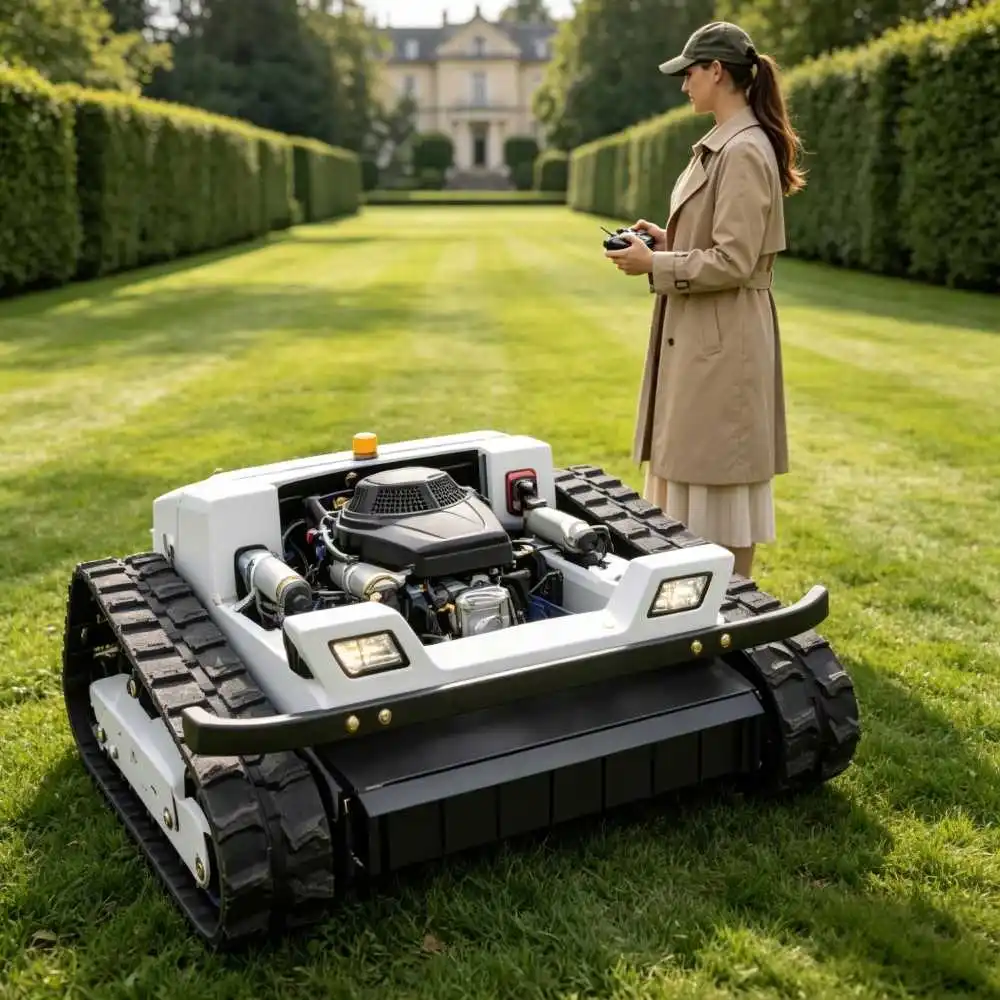 Customizable Low Maintenance Cordless Remote Control Lawn Mower Blade Type for Cut Construction CE Certified Factory Grade