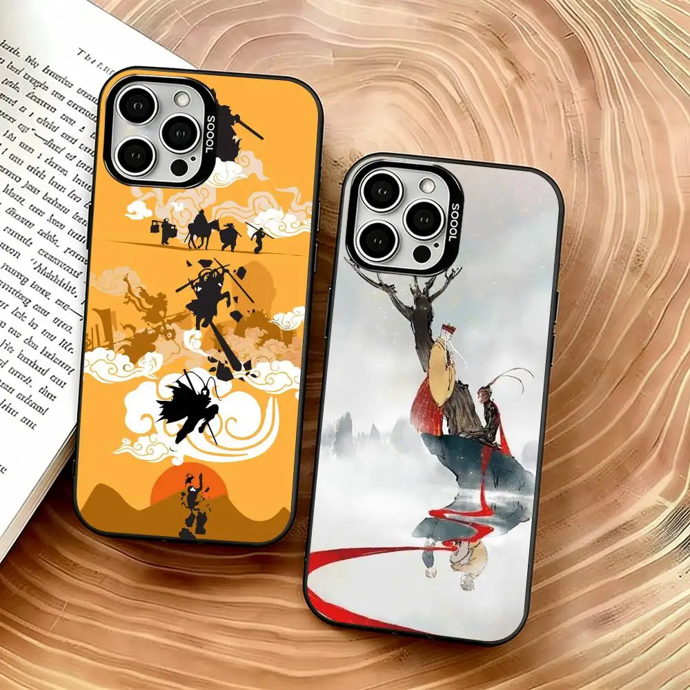 

The Monkey King Phone Case For iPhone 17,16,15,14,13,12,11 Plus,Pro Max,XS,Colorful Silver Phone case Funda Cover
