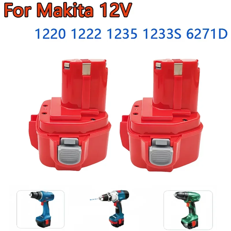 12V 3500mAh Ni-MH Rechargeable Battery Replacement Battery For Power Tools For Makita 1220 1222 1235 1233S 6271D L50 PA12