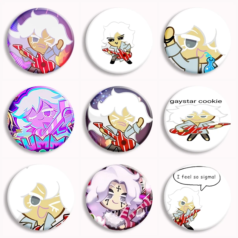 

Горячая игра Shadow Rockstar Cookie, аниме, мягкая пуговица, булавка, печенье, брошь с персонажем игры из мультфильма, значок, сумка, аксессуары, коллекционные фанаты