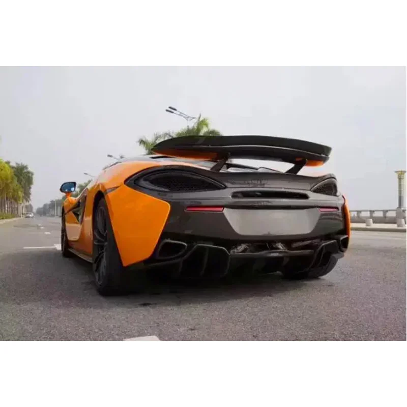 

Для McLaren 540C 570 570S 570GT 2016-2022 P1: задний спойлер/накладка на багажник из настоящего сухого карбона