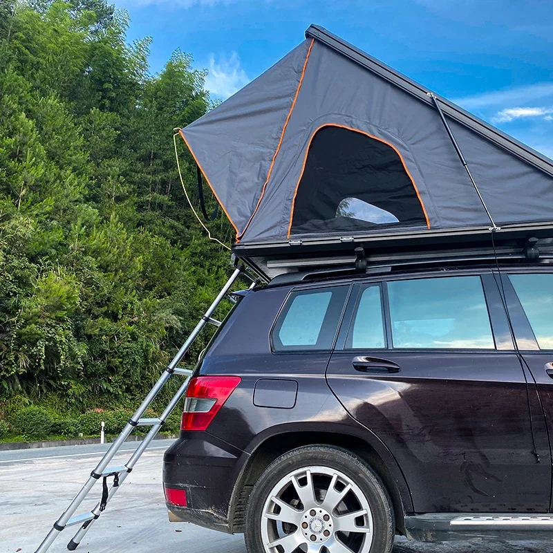 2021 Roof Top Suv Aluminium Triangle Hard Shell Roof Top Tent