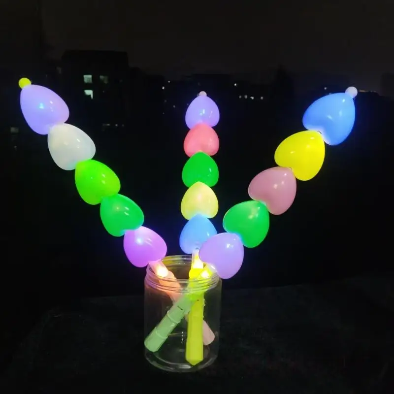 1Pcs Led Love Candied Haws Glow In Dark Wedding Party Supplies Birthday Camping Light Up Stick Neon Party Glow Sticks