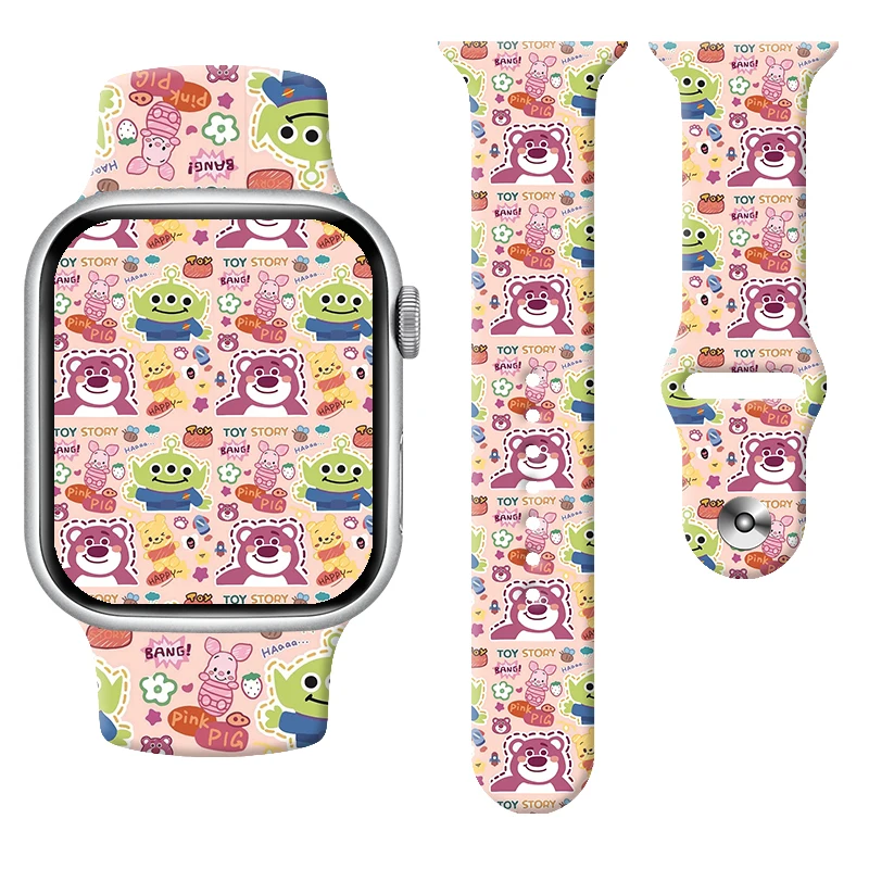 디즈니 토이 스토리 프린트 실리콘 워치 스트랩 이미지