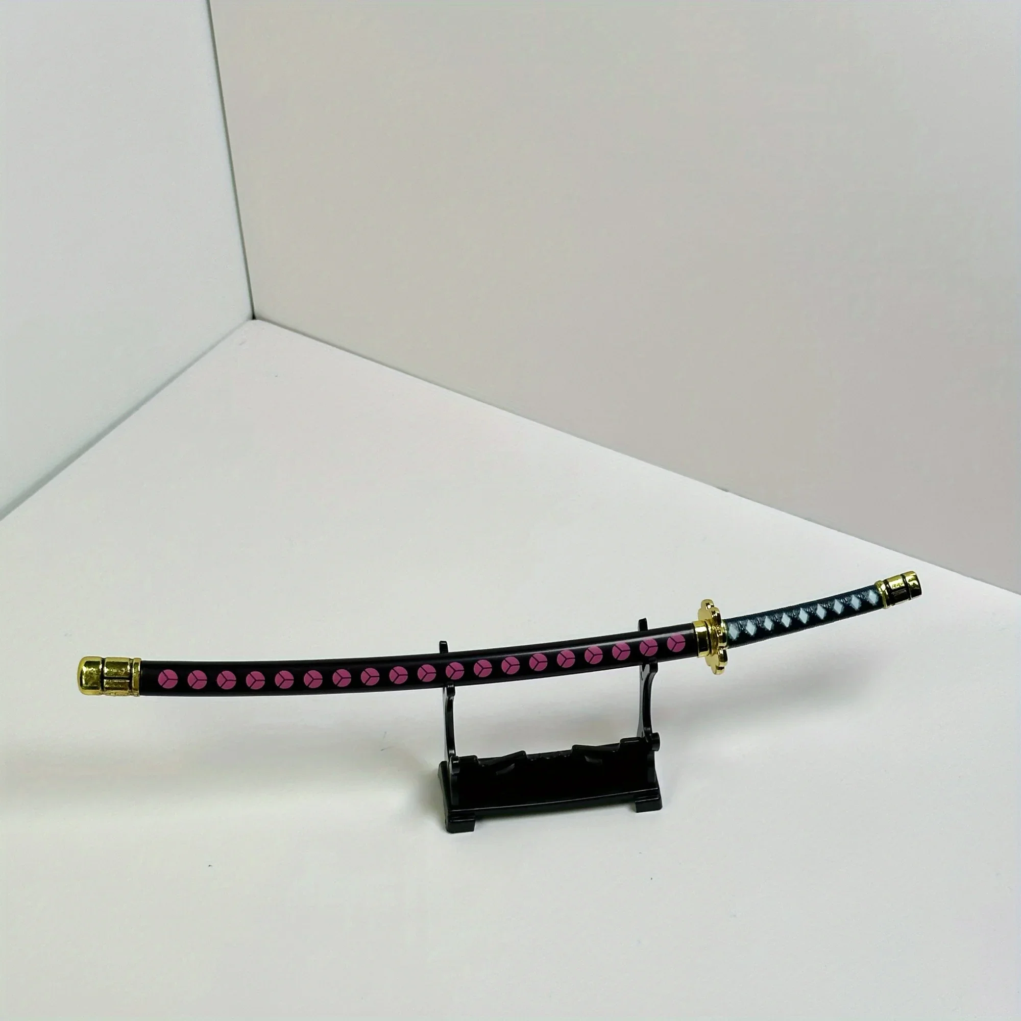 9.8inch Roronoa Zoro Metal Katana Sword Ninja Knife Japanese Katana Sabre Original Samurai Sabre Cosplay Accessories Prop Toy