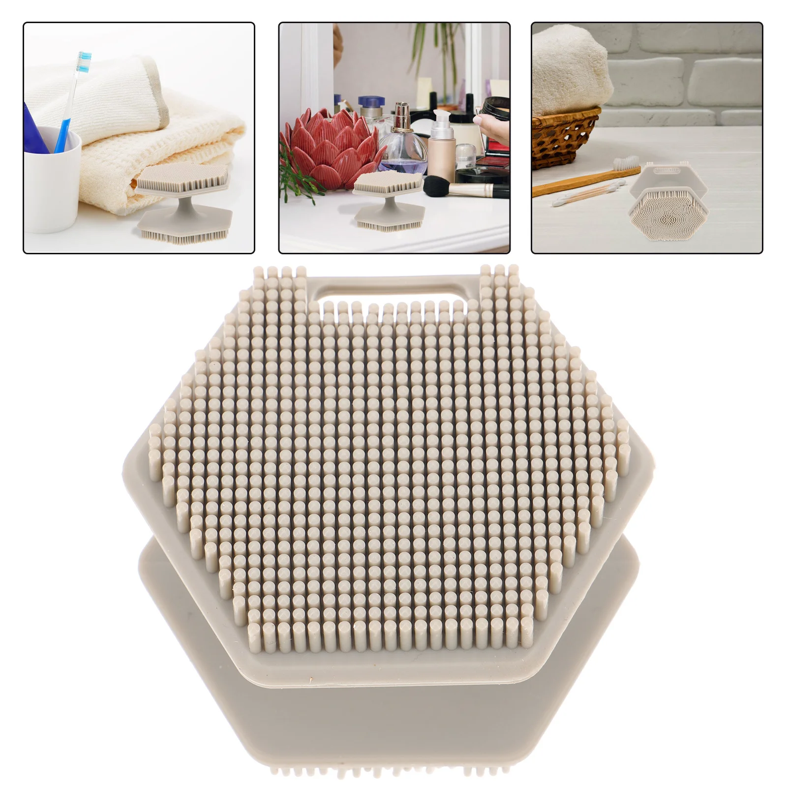 Siliconen Dubbelzijdige Gezichtsborstel Gezichtsreiniging Diepe Porie Peeling Mee-eter Scrubber Gezichtswasborstel Gezichtsscrubber
