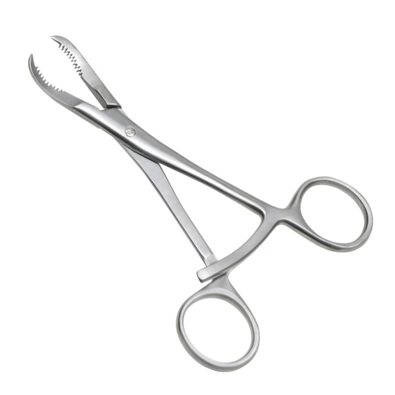 

GREATLH Stainless Steel Orthopedic Serrated Bone Holding Forceps Bone Reduction Forceps Orthopedics Surgical Instrument
