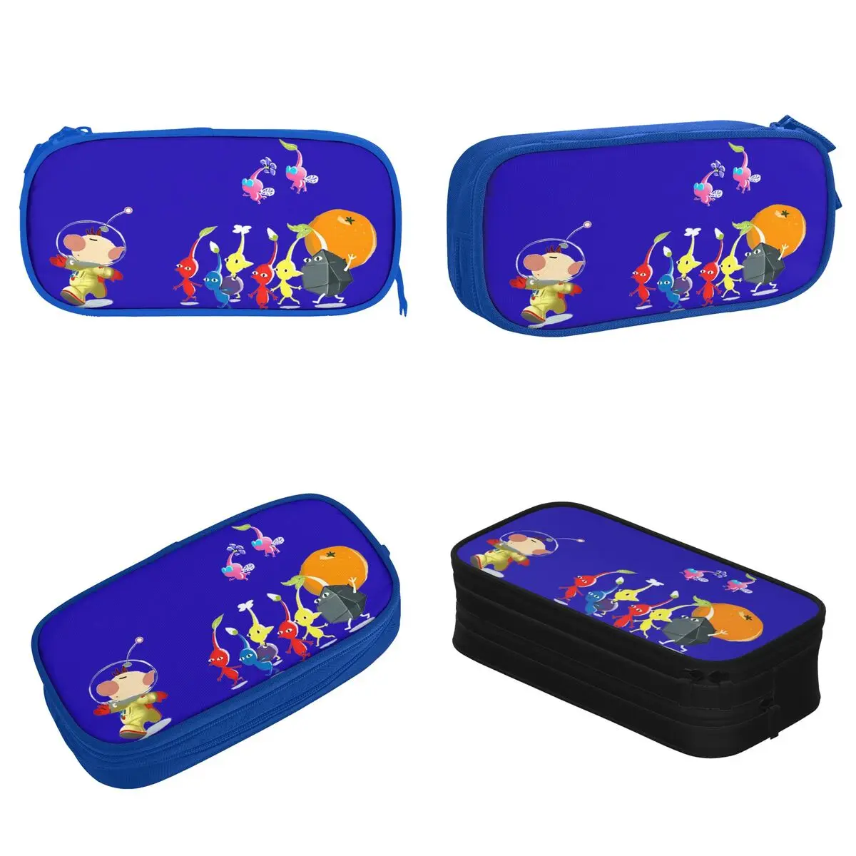 Cartoon Pikmin Pencil Cases Video Game Kids Pencil Box Pen Holder for Girls Boys Big Capacity Bags Students School Stationery