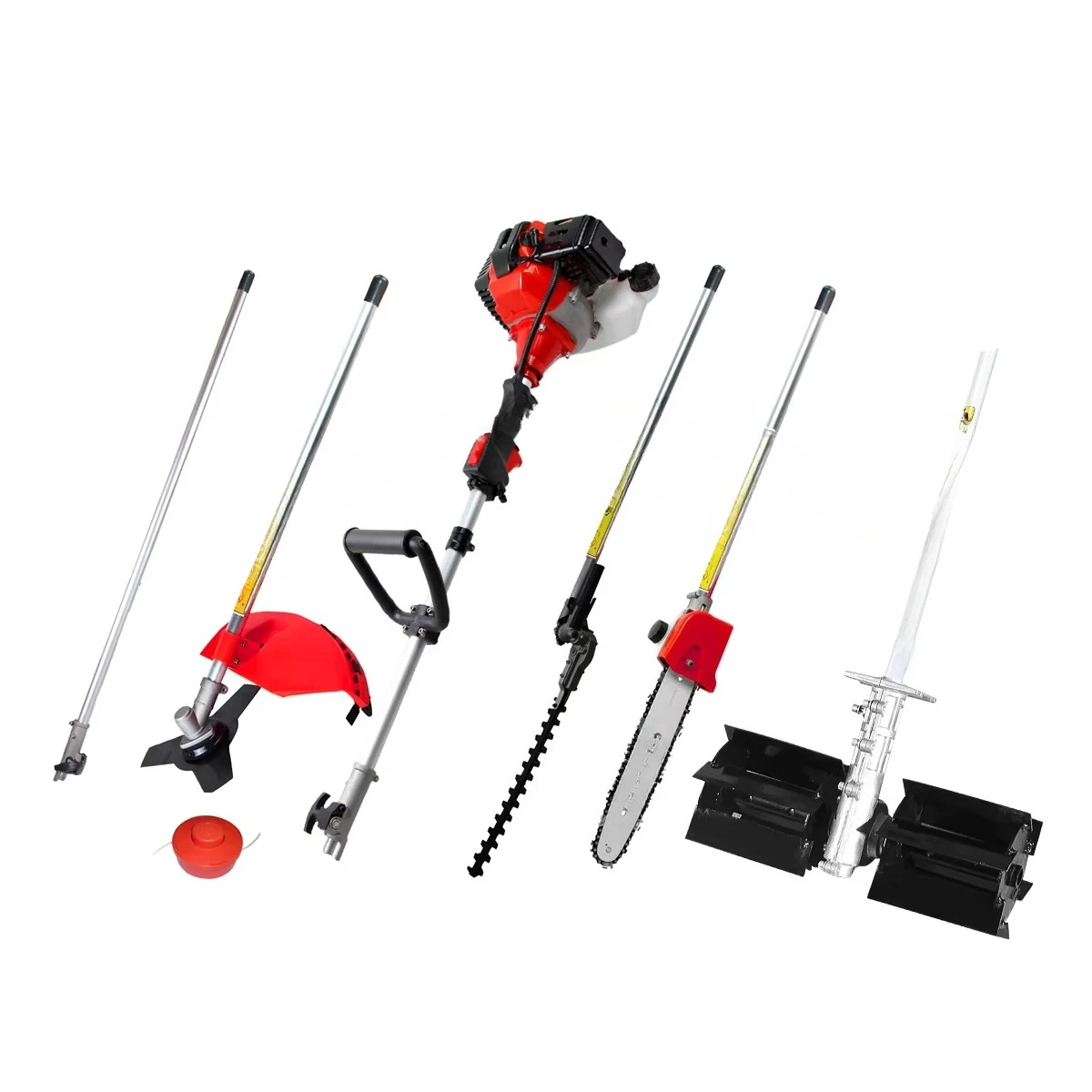 43/52cc Multi Function Garden Tool Petrol Combo  5 in 1 Brush Cutter