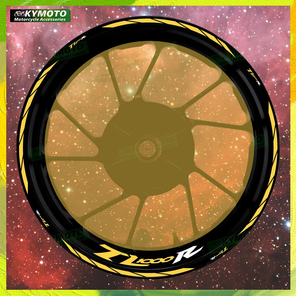 

For TL1000R TL 1000R reflective motorcycle accessories stickers 17 inch front and rear rim stripe decals fairing decoration