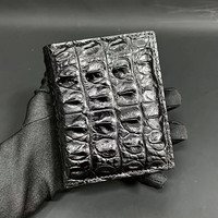 New Fashion Business Men's Alligator Wallets Crocodile Genuine Leather Short Organizer Wallet Boy Brand Luxury Card Holder Purse