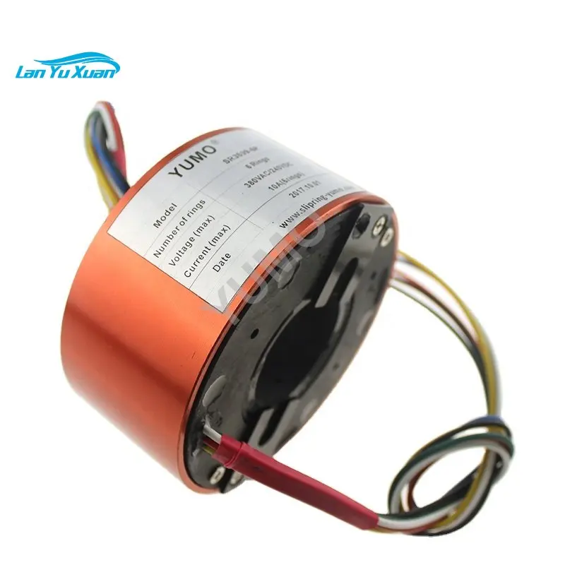 

YUMO SR3899-6P bore 38mm OD 99mm 6wires new color design through bore slip ring