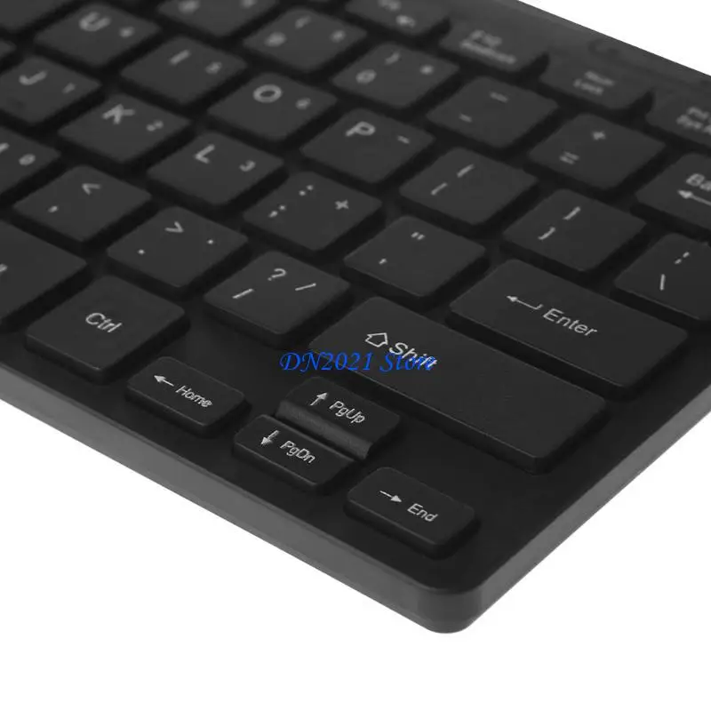 F3KE USB Keyboard Thin Quiet Small Size 104 Keys Mini Multimedia USB Keyboard For Laptop