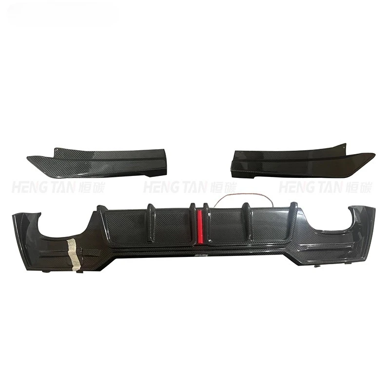 

Подходит для BMW 5 серии 30 G38, модифицированная задняя губа из углеродного волокна с лампой, аксессуары для губ заднего бампера