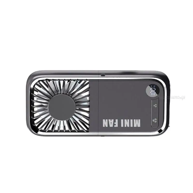 

27RB Mini Handheld Fean с 5 регулируемым скоростью тихий USB C Перезаряжаемый настольный вентилятор