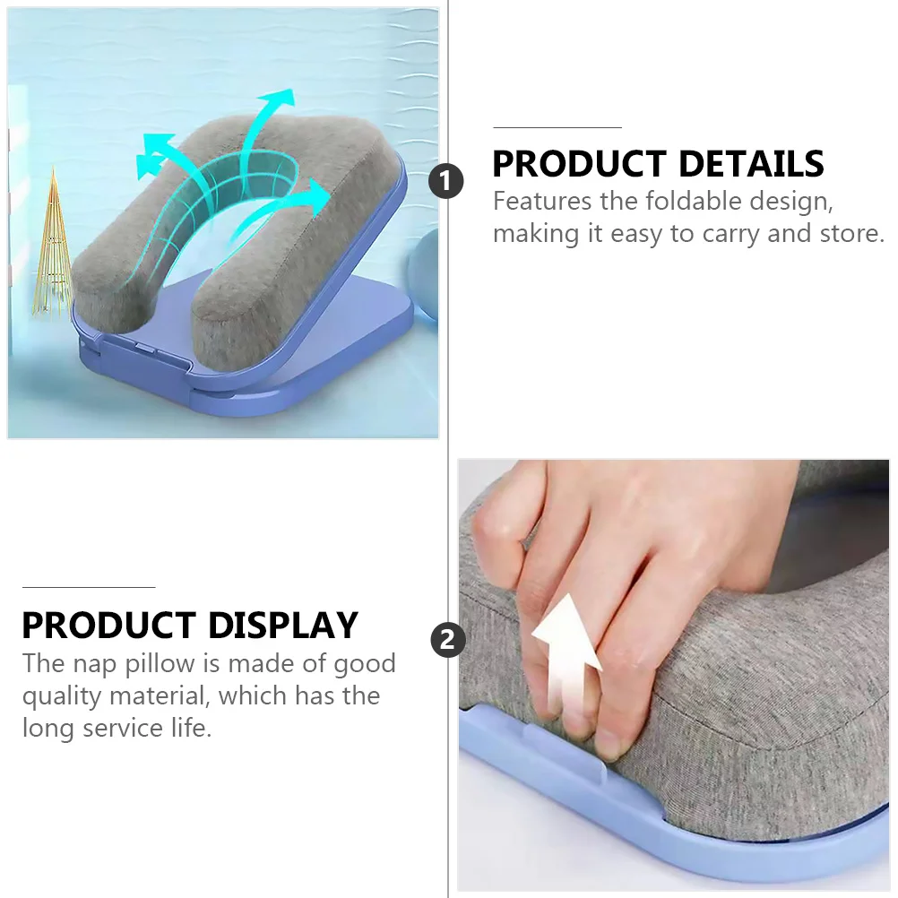

1 шт. складная подушка для сна, удобная студенческая настольная подушка для сна, офиса, школы, портативная эргономичная дышащая подушка для отдыха