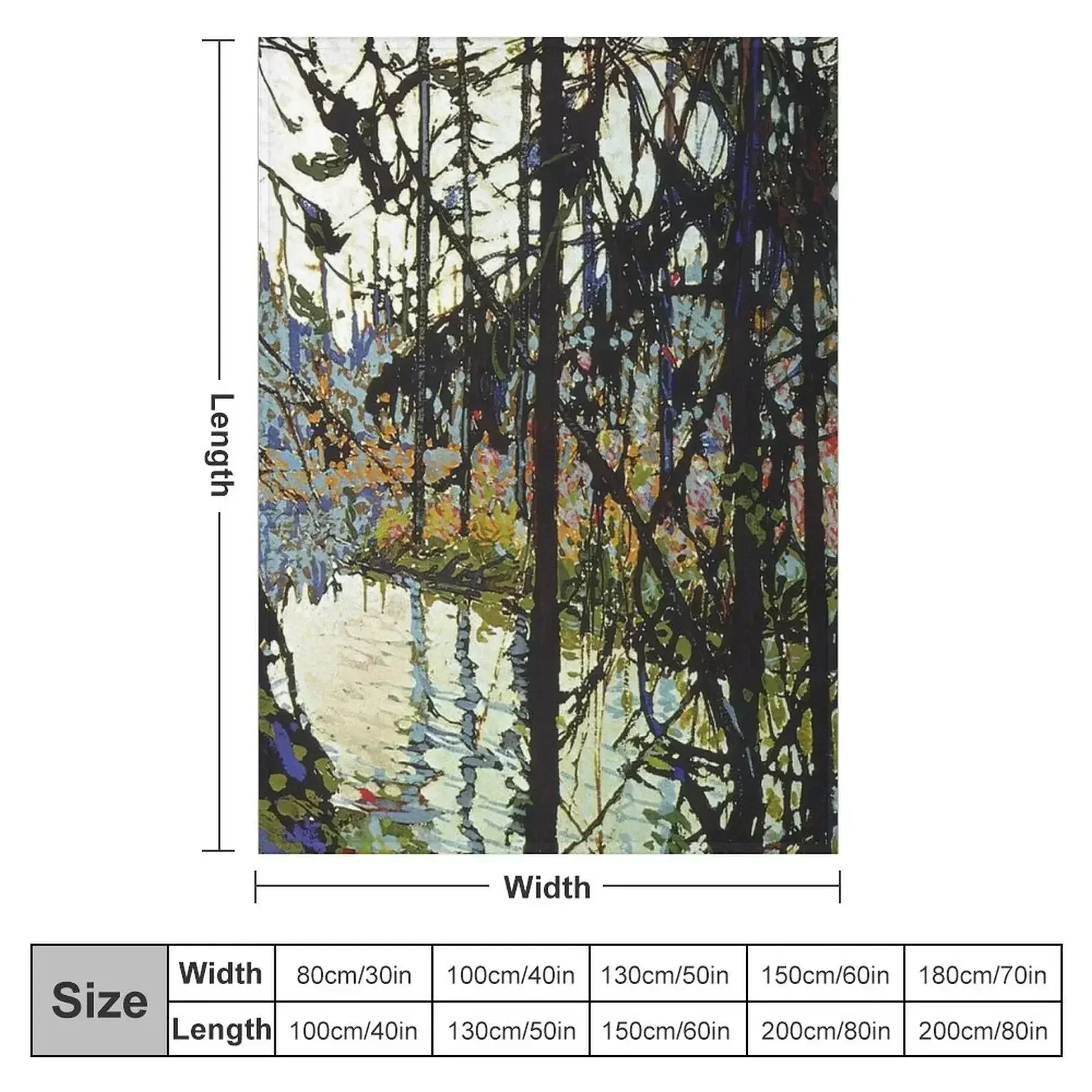Tom Thomson - Northern River Throw Blanket Beach bed plaid Luxury Thicken Travel Blankets