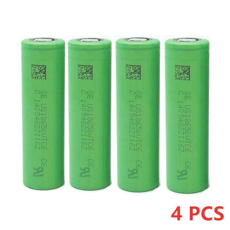 Batterie lithium-ion 100% pour SONY, 3.7V, 3000 mAh, 18650 V, 3000 mah, US18650, vtc6, 18650 mAh, avec 1 chargeur USB, nouveauté