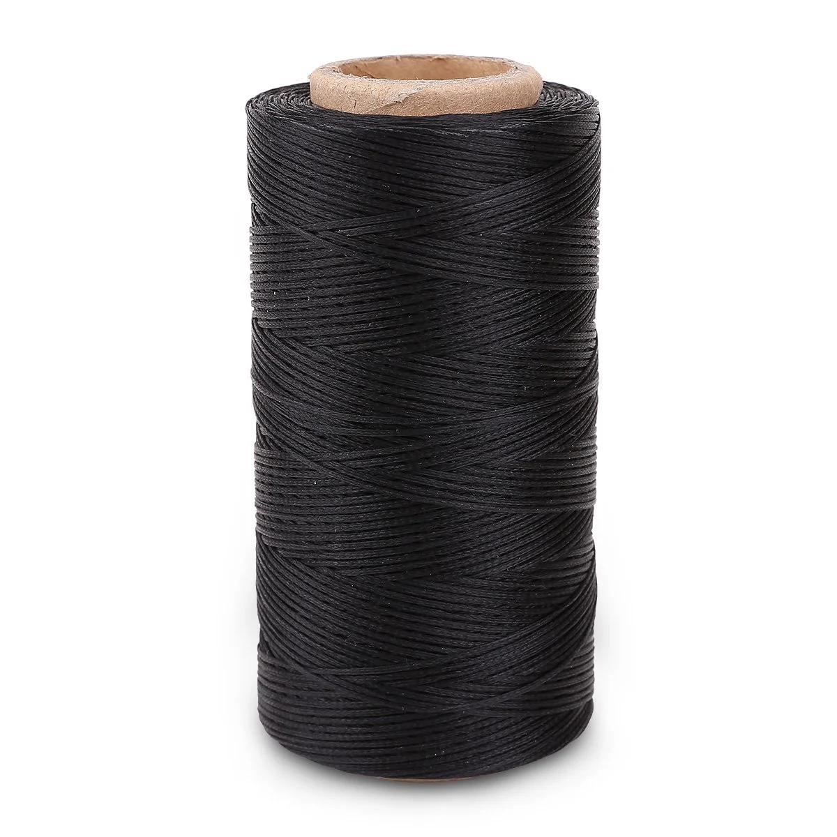 

A Roll of Durable DIY Polyester Stitching Sewing Thread Tailoring Line Kite Line Fishing Line on a Paper Tube (Black)