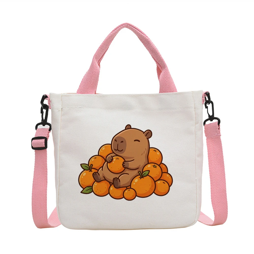 Capybara tote bag torba na zakupy foldable einkaufstasche canvas  femme