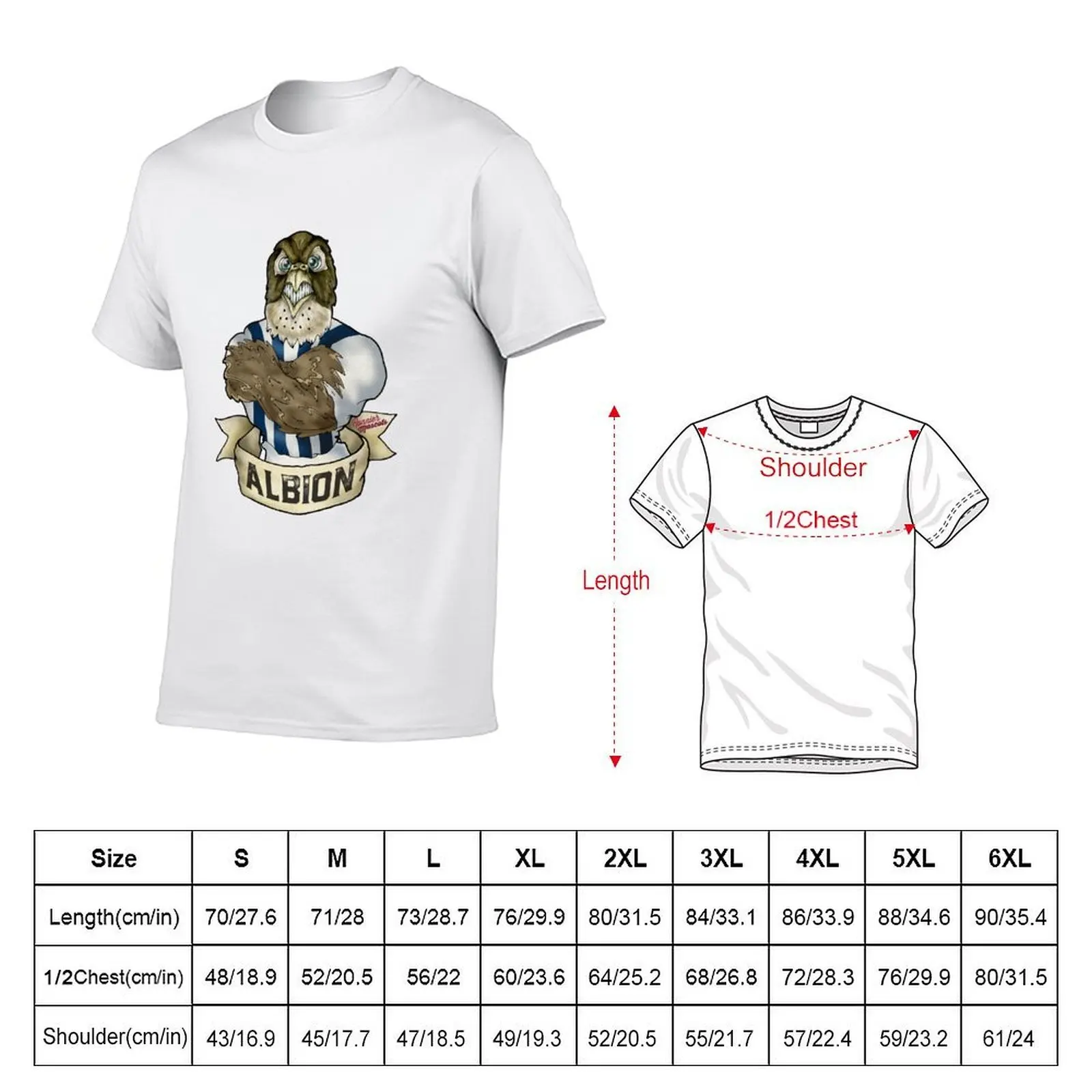 West Brom Thrush Mascot T-Shirt Aesthetic clothing cotton man t-shirts tee shirts for men