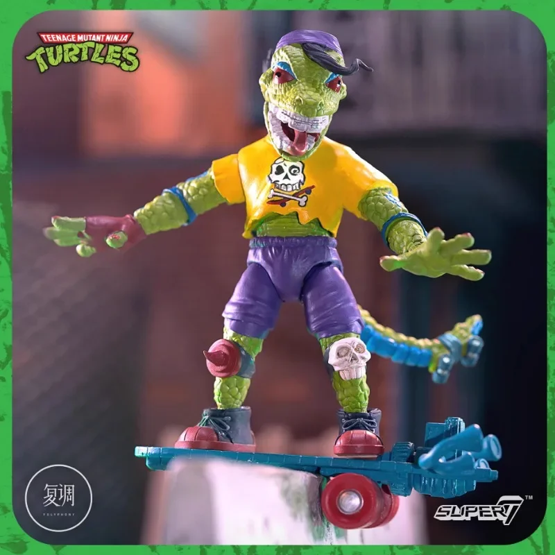 In Stock Super7 Ninja Turtles Uitimate Series4 Muckman Joe Eyeball Gecko Toy Collection Gift Halloween Boy Gift